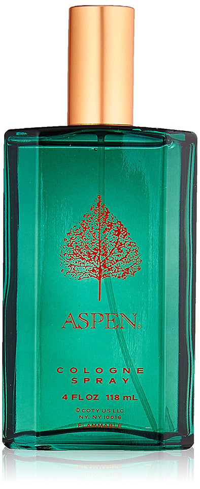 Coty Aspen Cologne Spray For Men, 4 Fluid Ounce