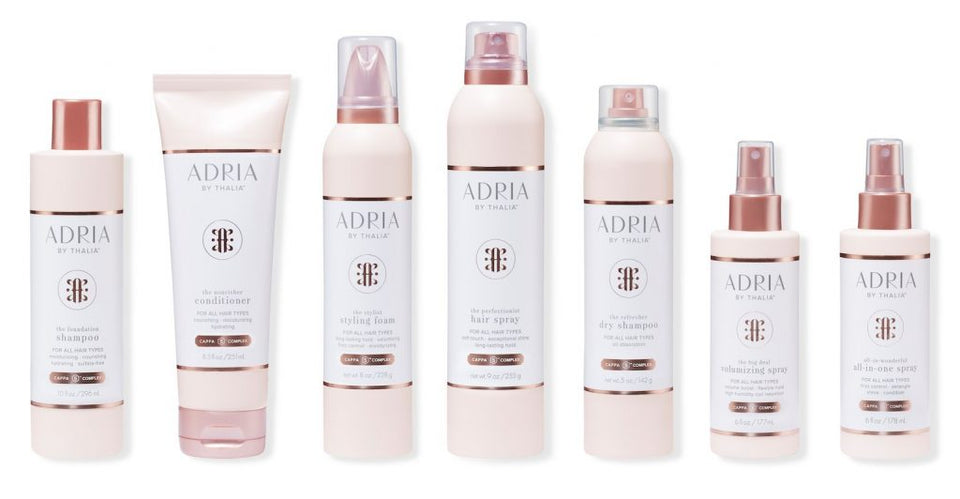 LA MARCA THALIA SODI, LANZA NUEVA LÍNEA DE CUIDADO DEL CABELLO, ADRIA BY THALIA®